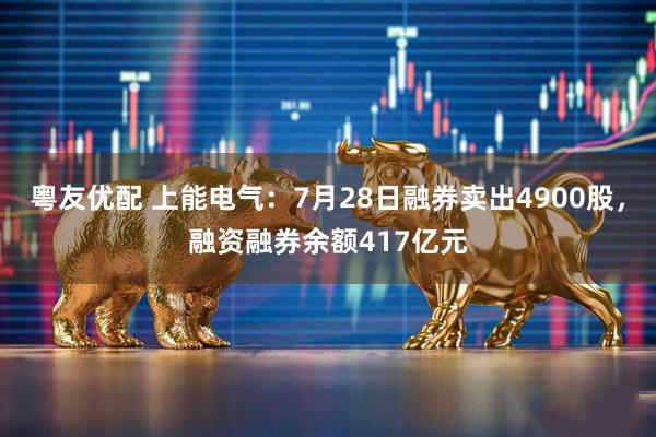 粤友优配 上能电气：7月28日融券卖出4900股，融资融券余额417亿元
